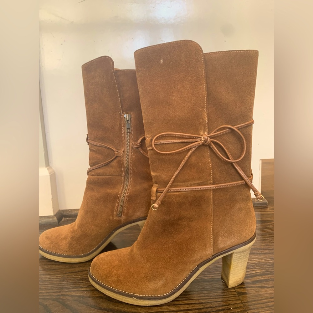 Johnston & Murphy Swede brown boots